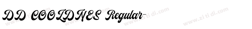 DD COOLDNES Regular字体转换
